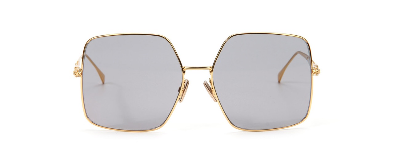 square Fendi sunglasses for oval faces